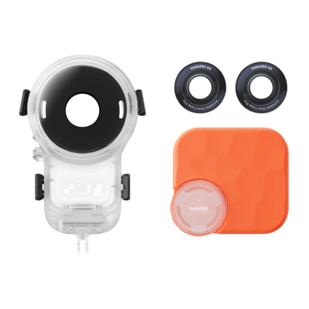 Imagen 2 del producto Carcasa de buceo invisible Pro Insta360 X6, 60 metros, incluye 2 lentes de reemplazo uso exclusivo bajo el agua