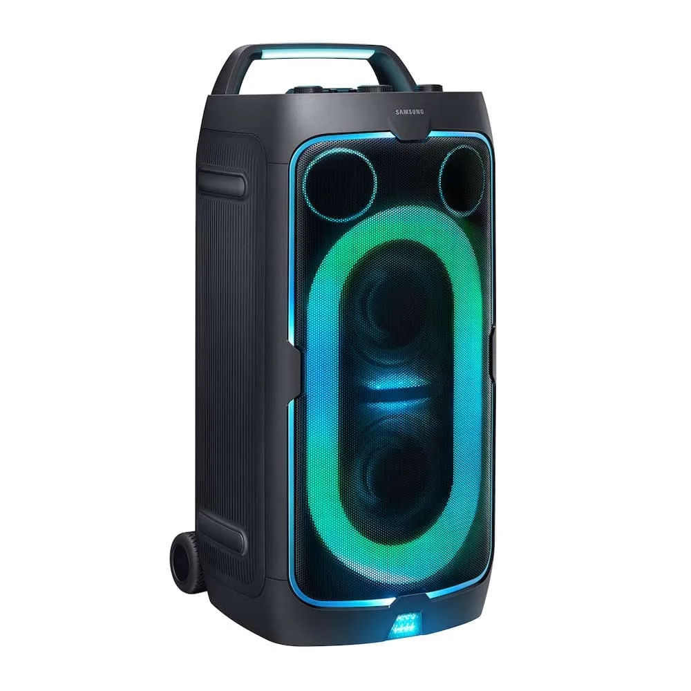 Imagen 2 del producto Parlante de torre bluetooth Samsung MX-ST50F/PE potencia 400W, resistente al agua IPX5, batería hasta 18 horas, con luces, negro