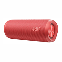 Parlante Bluetooth QCY SP7, 40 W, IPX7, hasta 14 horas, iluminación RGB, rojo