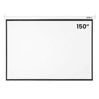 Ecran manual retráctil Evox, pantalla para proyector, 150"", blanco mate