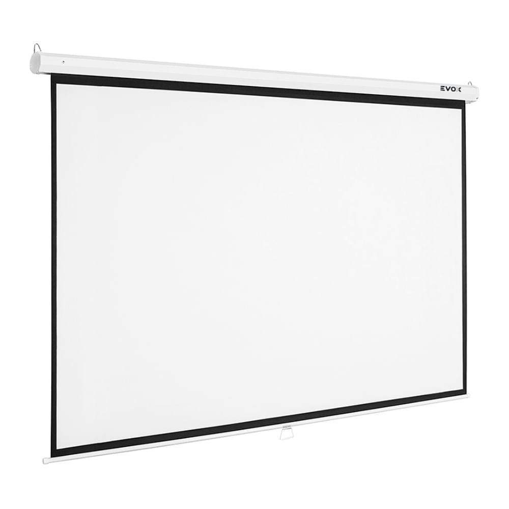 Imagen 2 del producto Ecran manual retráctil Evox, pantalla para proyector, 150"", blanco mate