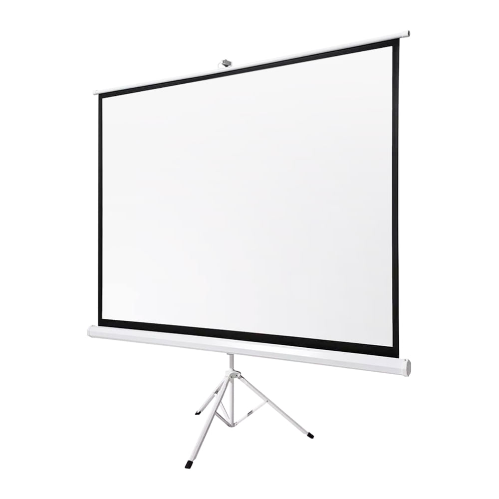 Imagen 2 del producto Pantalla Ecran para proyector 84"" portátil con trípode regulable, tela blanco mate