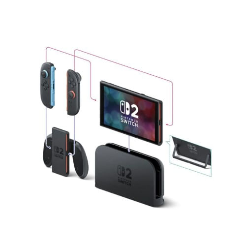 Imagen 2 del producto Consola Nintendo Switch 2 256GB, 12GB RAM, 7.9"", salida 4K y Joy-Con 2 + Mario Kart World
