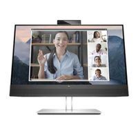 Monitor plano HP E24mv G4 23.8"", IPS, Full HD, 60 Hz, 5 ms, puertos HDMI/VGA/DP/USB, gris