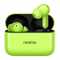 Audífonos Bluetooth true wireless in ear Realme Buds T200, ANC 32 dB, IPX5, hasta 50 horas, verde