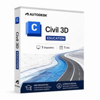 Licencia digital Autodesk Civil 3D Education, 1 dispositivo, compatible con Windows, duración 1 año