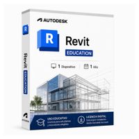 Licencia Digital Autodesk Revit Education, 1 dispositivo, compatible con Windows, duración 1 año