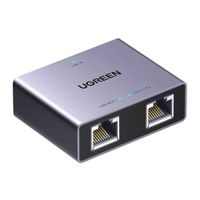 Splitter Ethernet Ugreen 45311/NW30, compatible con RJ45, hasta 1000Mbps, para PC, PS5, Xbox y TV