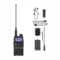 Radio portátil Baofeng UV5RH VHF UHF, 10 W, 999 canales, alcance hasta 8 km, pantalla 1.77"", radio FM, IP45