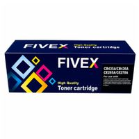 Tóner compatible Fivex 35A CB435A para HP LaserJet P1005, P1006, P1007 y P1009, rendimiento 1500 páginas, negro
