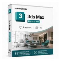 Licencia digital Autodesk 3ds Max Education, 1 dispositivo, compatible con Windows 11, duración 1 año
