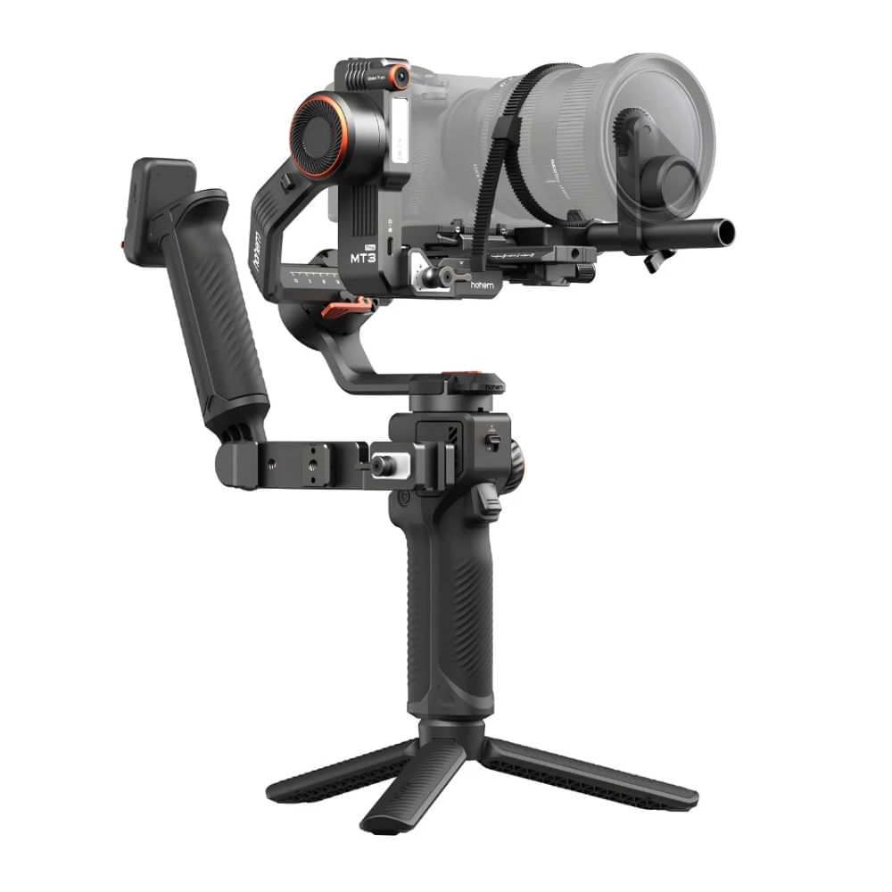 Imagen 2 del producto Estabilizador Hohem iSteady MT3 Pro Kit, gimbal 4 en 1 con motor de enfoque, 3 ejes, Bluetooth, pantalla táctil, carga 2.5kg, negro