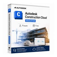 Licencia digital Autodesk Construction Cloud Education, 1 usuario, duración 1 año