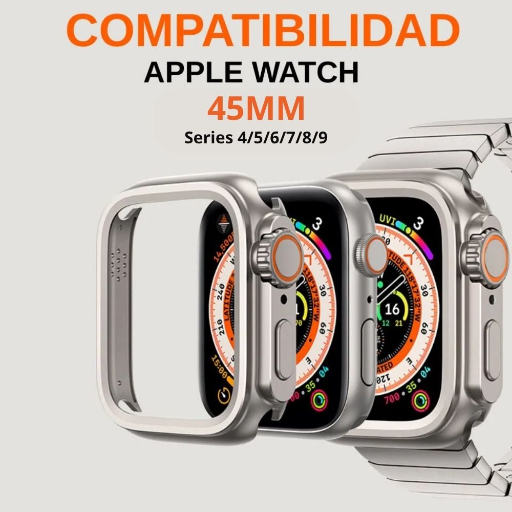 Imagen 2 del producto Case de metal Amband Ultra, para Apple Watch 45mm Series 4 al 9, titanio