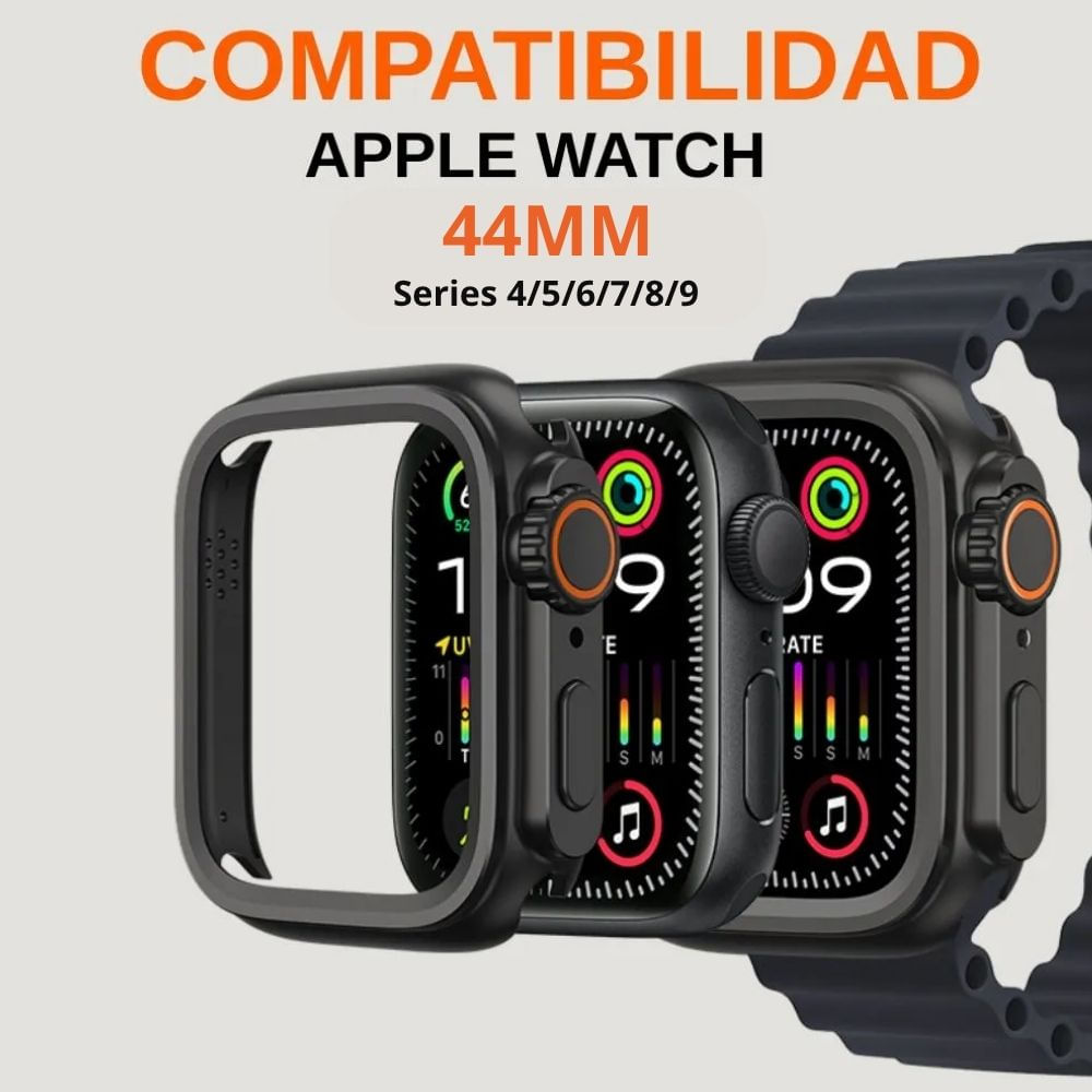 Imagen 2 del producto Case de metal Amband Ultra, para Apple Watch 44mm Series 4 al 9, negro