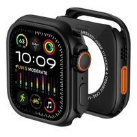 Case de metal Amband Ultra, para Apple Watch 45mm Series 4 al 9, negro