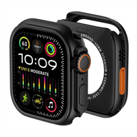 Case de metal Amband Ultra para Apple Watch Series 10 y 11 de 46 mm, aleación de titanio, negro