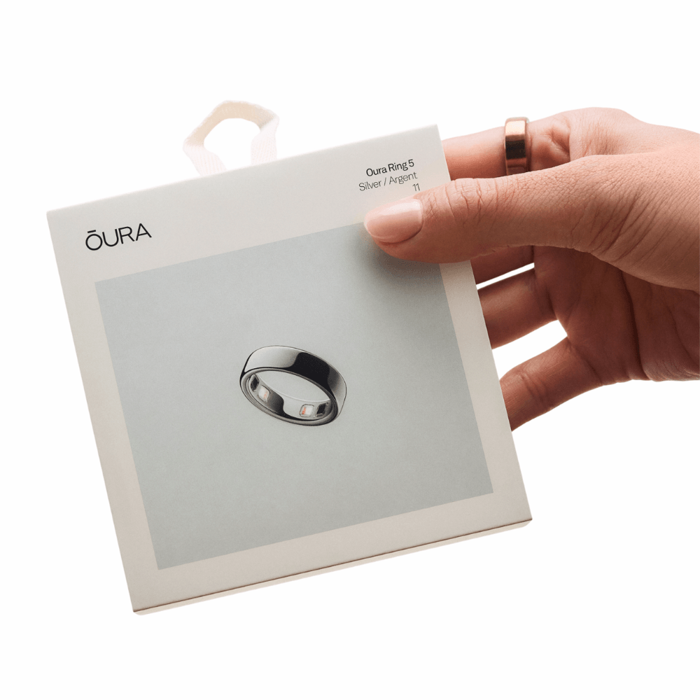 Imagen 2 del producto Kit de medida para anillo OURA Ring 5, tallas 6 a 13, 8 anillos de prueba, beige