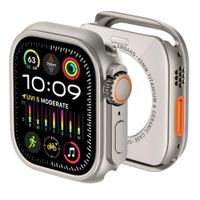 Case de metal Amband Ultra, para Apple Watch 44mm Series 4 al 9, titanio