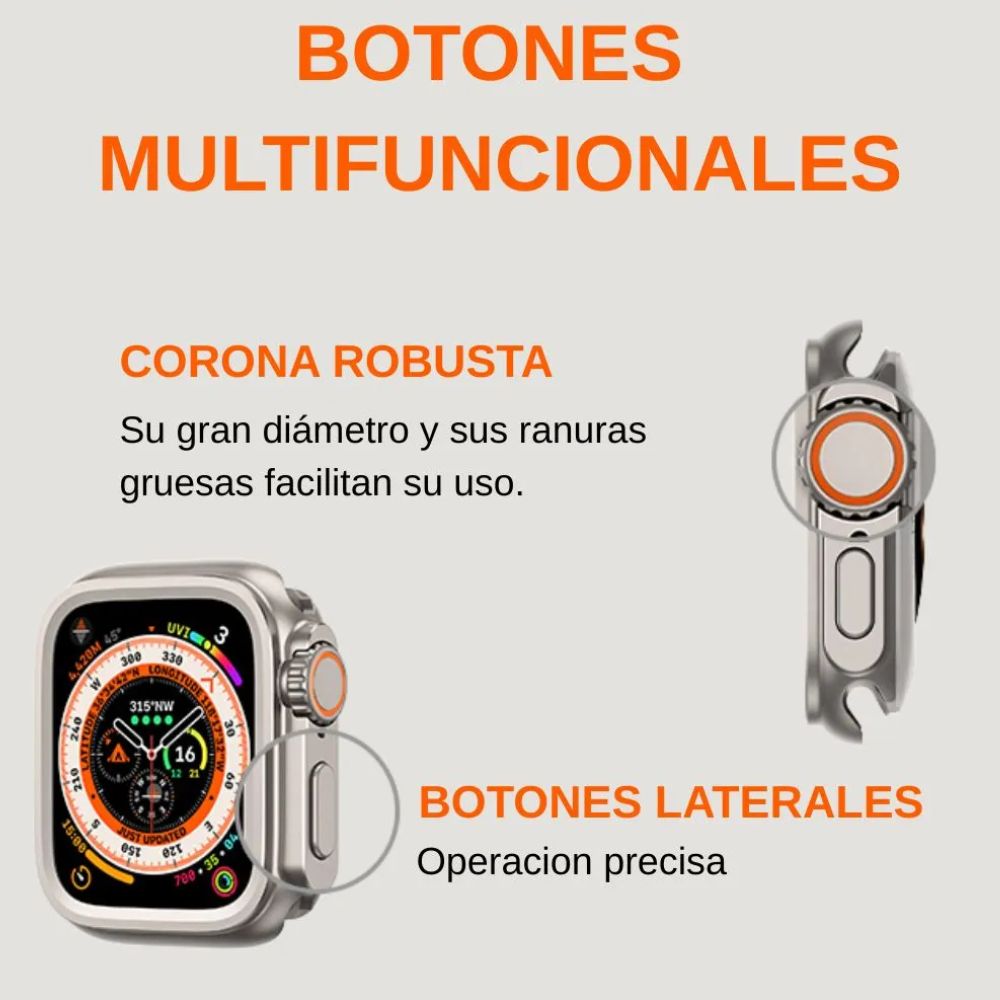Imagen 2 del producto Case de metal Amband Ultra, para Apple Watch 44mm Series 4 al 9, titanio