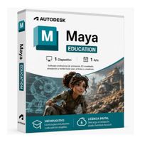 Licencia digital Autodesk Maya Education, 1 dispositivo, compatible con Windows 11 y macOs, duración 1 año