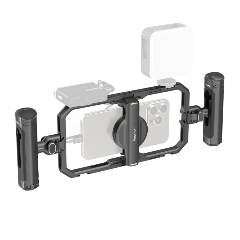 Imagen 2 del producto Kit de video SmallRig 4597 all-in-one para smartphones, cage, control inalámbrico integrado, negro