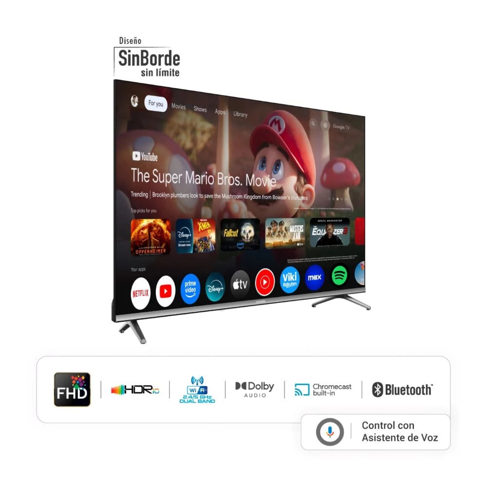 Imagen 2 del producto Smart TV Hyundai 43"", Full HD, QLED, HYLED4326QG, 2025