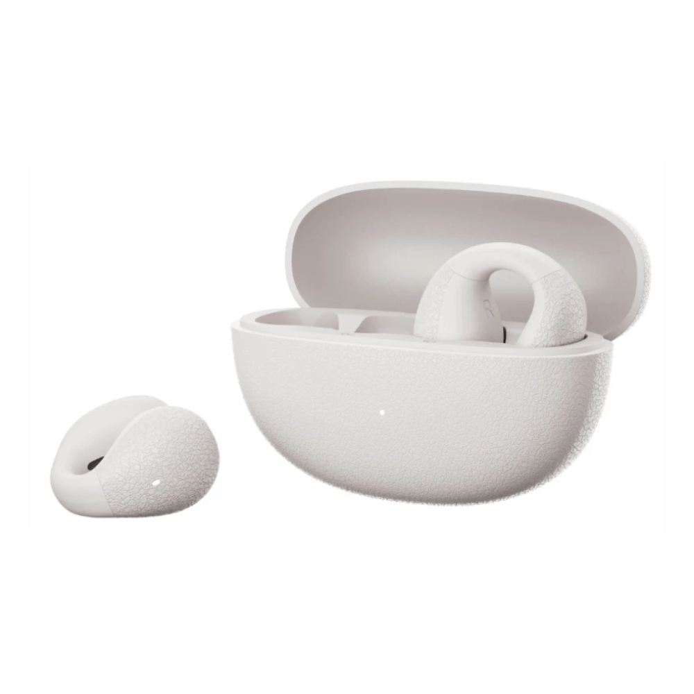 Imagen 2 del producto Audífonos open ear QCY Crossky C10, Bluetooth 5.4, audio direccional 2.0, IPX4, hasta 25 horas con estuche, blanco