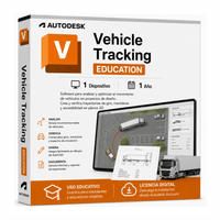 Licencia digital Autodesk Vehicle Tracking Education, compatible con Windows, 1 dispositivo, duración 1 año