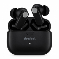 Audífonos true wireless Decibel FreePods 3, Bluetooth 5.4, ANC, IPX4, hasta 40 horas con estuche, Anti Wind, negro
