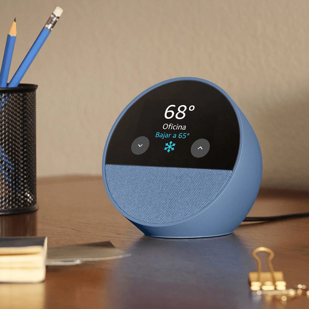 Imagen 2 del producto Echo Spot 2024 Amazon, pantalla táctil 2.83"", Alexa, Bluetooth 5.0, Wi-Fi 5, Matter, azul