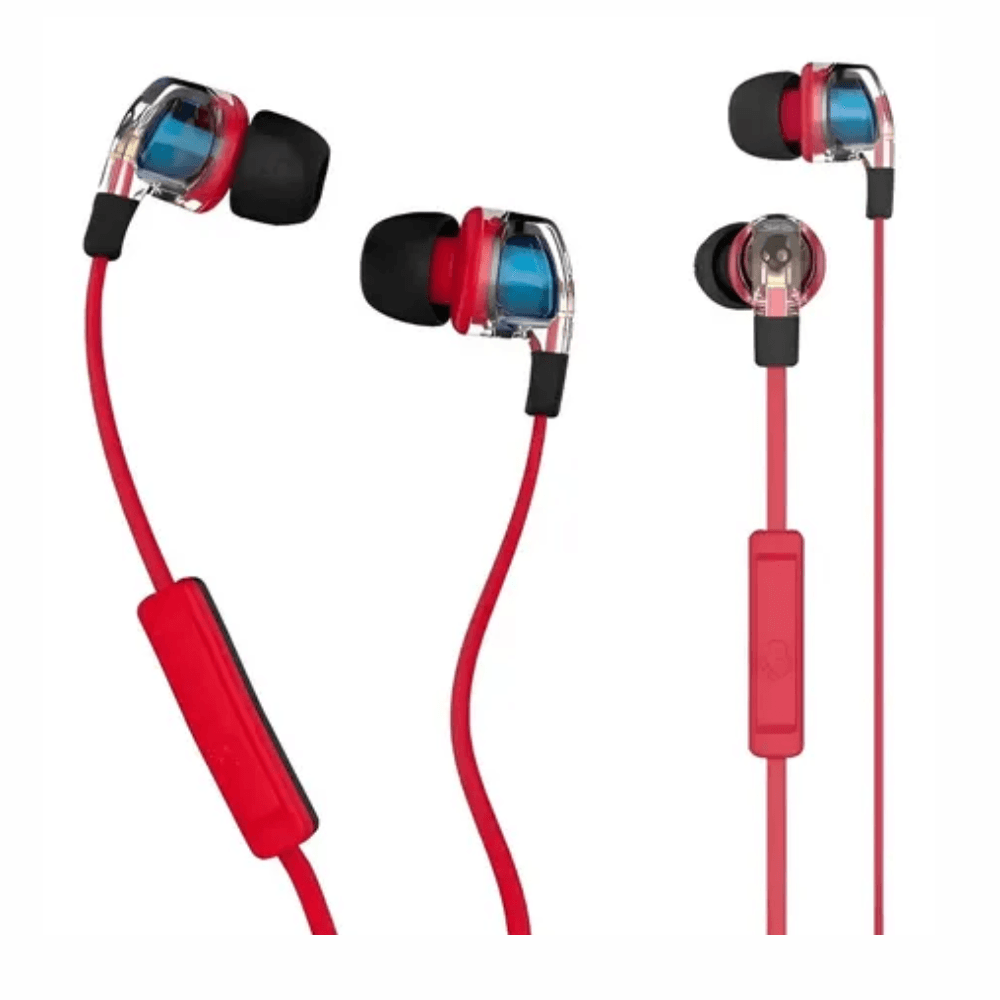 Imagen 2 del producto Audífonos alámbricos in ear Skullcandy Smokin Buds 2, Jack 3.5 mm, micrófono, cable 1.2 m, rojo