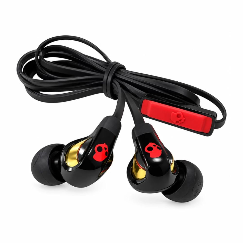 Imagen 2 del producto Audífonos alámbricos in ear Skullcandy Smokin Buds 2, Jack 3.5 mm, micrófono, cable 1.2 m, negro