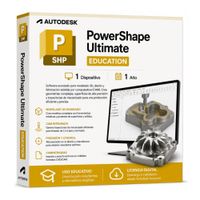 Licencia digital Autodesk PowerShape Ultimate Education, 1 dispositivo, compatible con Windows 11, duración 1 año