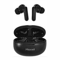 Audífonos true wireless in ear Miccell VQ-BH204, Bluetooth 5.4, ANC y ENC, IP67, hasta 8 horas, negro
