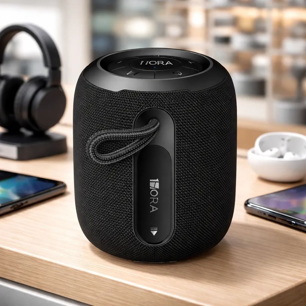 Imagen 2 del producto Parlante 1Hora BOC243N, 7 W, Bluetooth 5.3, hasta 10 horas, radio FM, TWS, negro