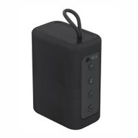Parlante 1Hora BOC244, 7 W RMS, Bluetooth 5.3, hasta 10 horas, subwoofer integrado, radio FM, negro