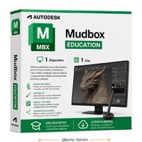 Licencia digital Autodesk Mudbox Education, 1 dispositivo, compatible con Windows 11 y macOs, duración 1 año