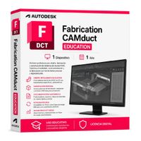 Licencia digital Autodesk Fabrication CAMduct Education, 1 dispositivo, compatible con Windows 11, duración 1 año