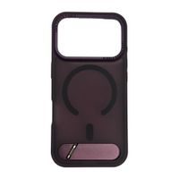 PREVENTA: Case iBox para iPhone 18 Pro Matte Kickstand, con MagSafe, con soporte en la base, burgundy