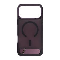 PREVENTA: Case iBox para iPhone 18 Pro Max Matte Kickstand, con MagSafe, con soporte en la base, burgundy