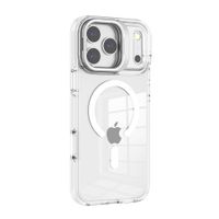 PREVENTA: Case iBox para iPhone 18 Pro Max Clear Stand, con MagSafe, con soporte de cámara, blanco