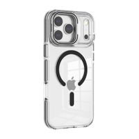 PREVENTA: Case iBox para iPhone 18 Pro Max Clear Stand, con MagSafe, con soporte de cámara, negro