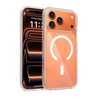 Case iBox para iPhone 18 Pro Max Clear MagSafe, compatible con carga inalámbrica, transparente