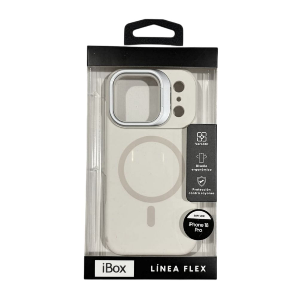 Imagen 2 del producto PREVENTA: Case iBox para iPhone 18 Pro Soft Line, con MagSafe, con soporte de cámara, beige