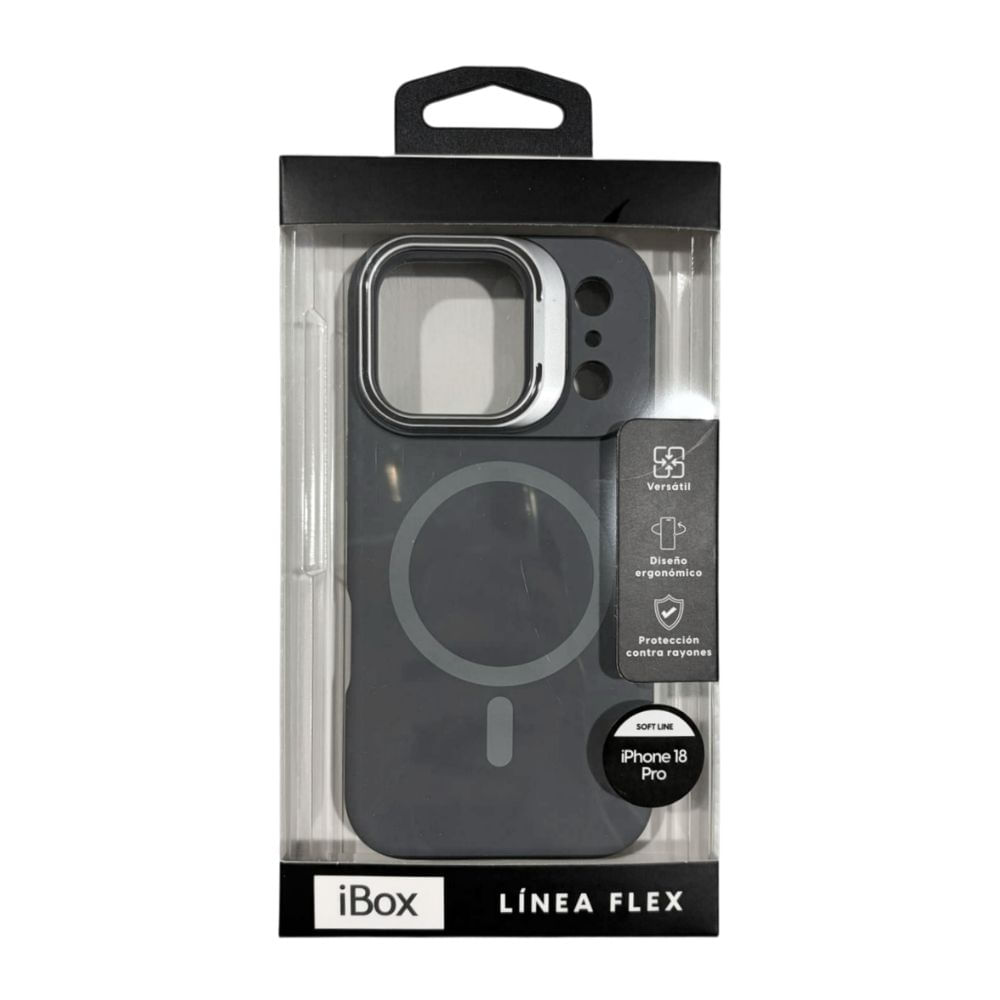 Imagen 2 del producto PREVENTA: Case iBox para iPhone 18 Pro Soft Line, con MagSafe, con soporte de cámara, gris