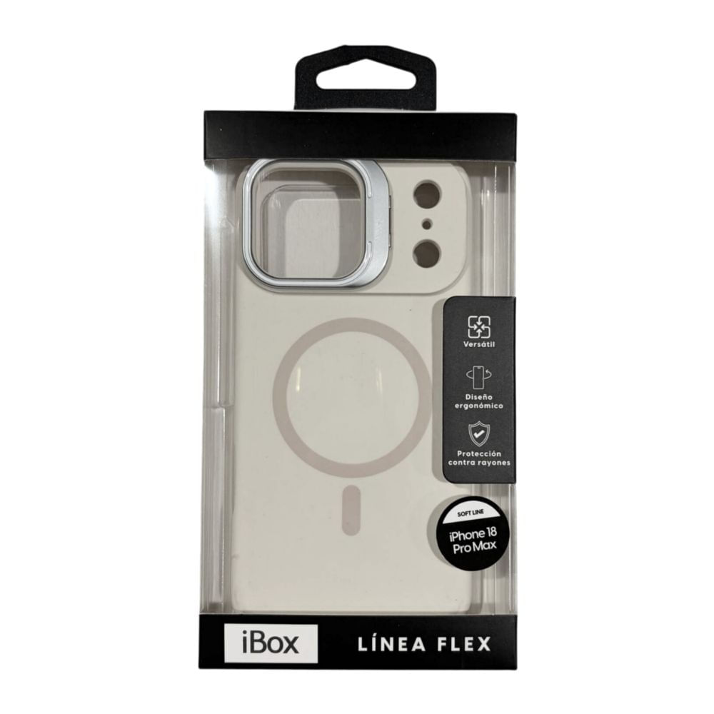 Imagen 2 del producto PREVENTA: Case iBox para iPhone 18 Pro Max Soft Line, con MagSafe, con soporte de cámara, beige