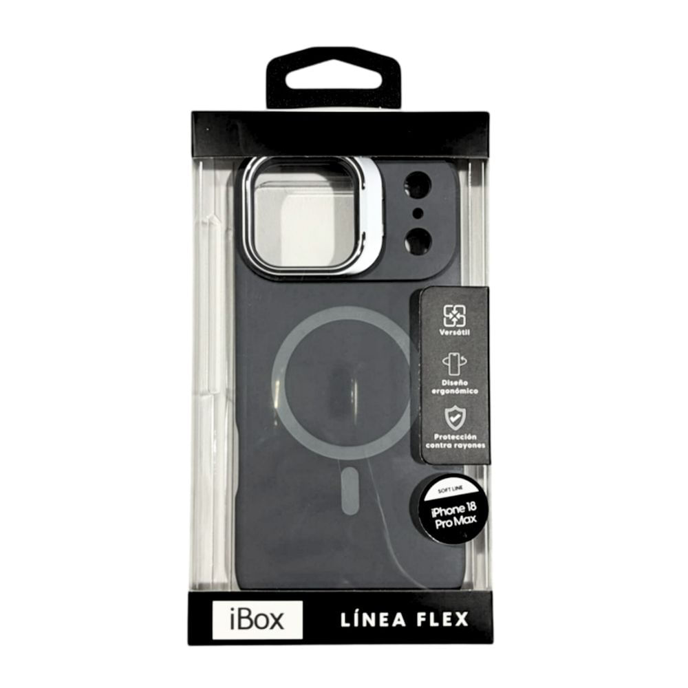 Imagen 2 del producto PREVENTA: Case iBox para iPhone 18 Pro Max Soft Line, con MagSafe, con soporte de cámara, gris
