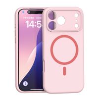 Case iBox para iPhone 18 Pro Max Solid MagSafe, compatible con carga inalámbrica, rosado