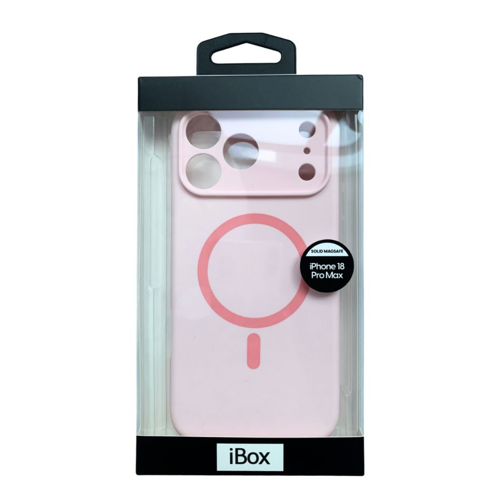 Imagen 2 del producto Case iBox para iPhone 18 Pro Max Solid MagSafe, compatible con carga inalámbrica, rosado